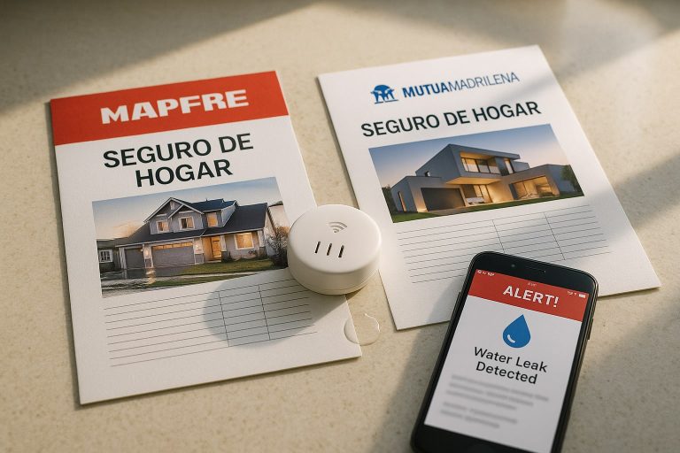 Comparativa de seguros de hogar para viviendas con detectores de fuga de agua inteligentes: bonificaciones y f