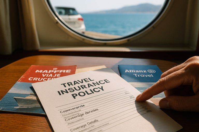 Comparativa de seguros de viaje para cruceros por el Mediterráneo: asistencia a bordo, repatriación desde puer